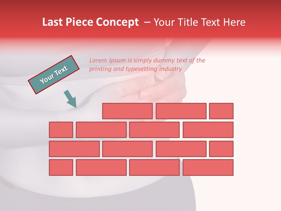 Human Arm Color Image Hand PowerPoint Template