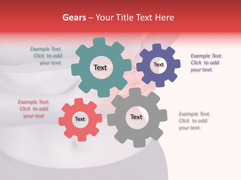 Human Arm Color Image Hand PowerPoint Template