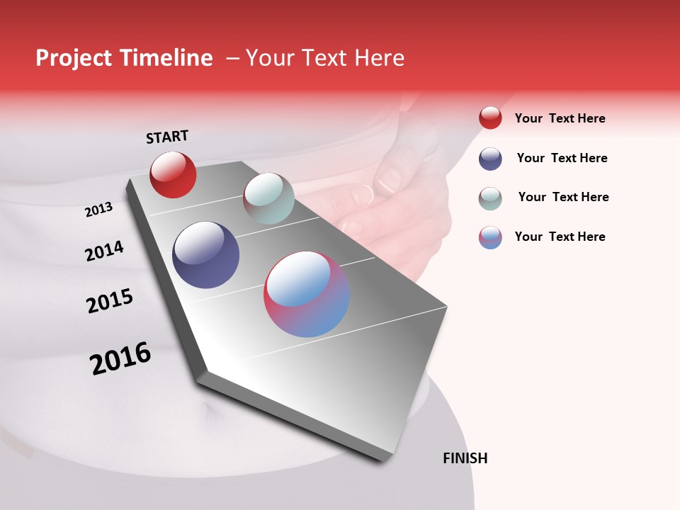 Human Arm Color Image Hand PowerPoint Template