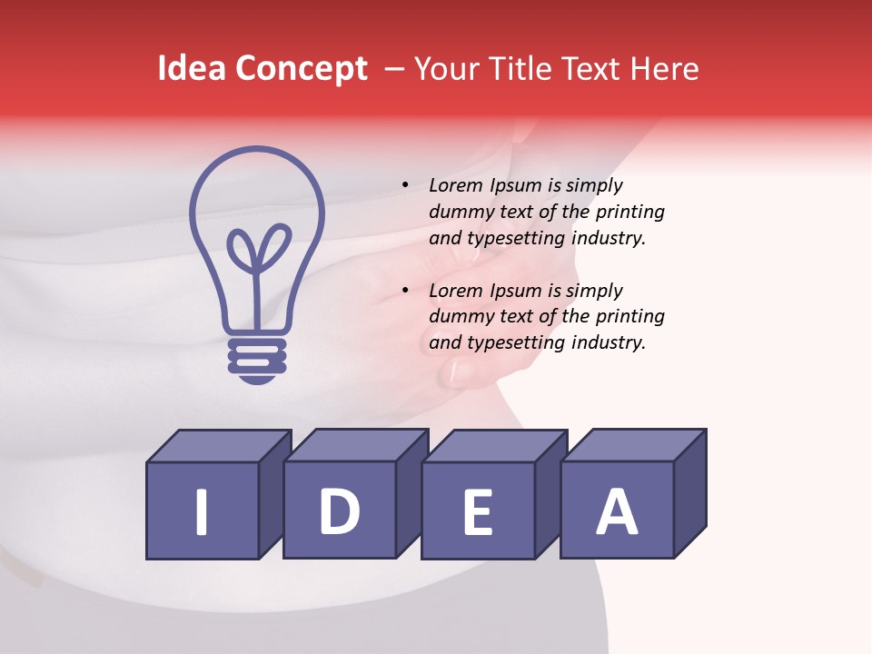 Human Arm Color Image Hand PowerPoint Template