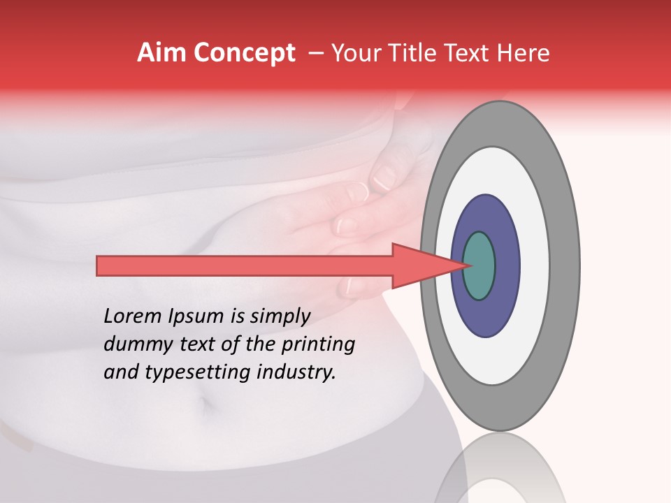 Human Arm Color Image Hand PowerPoint Template