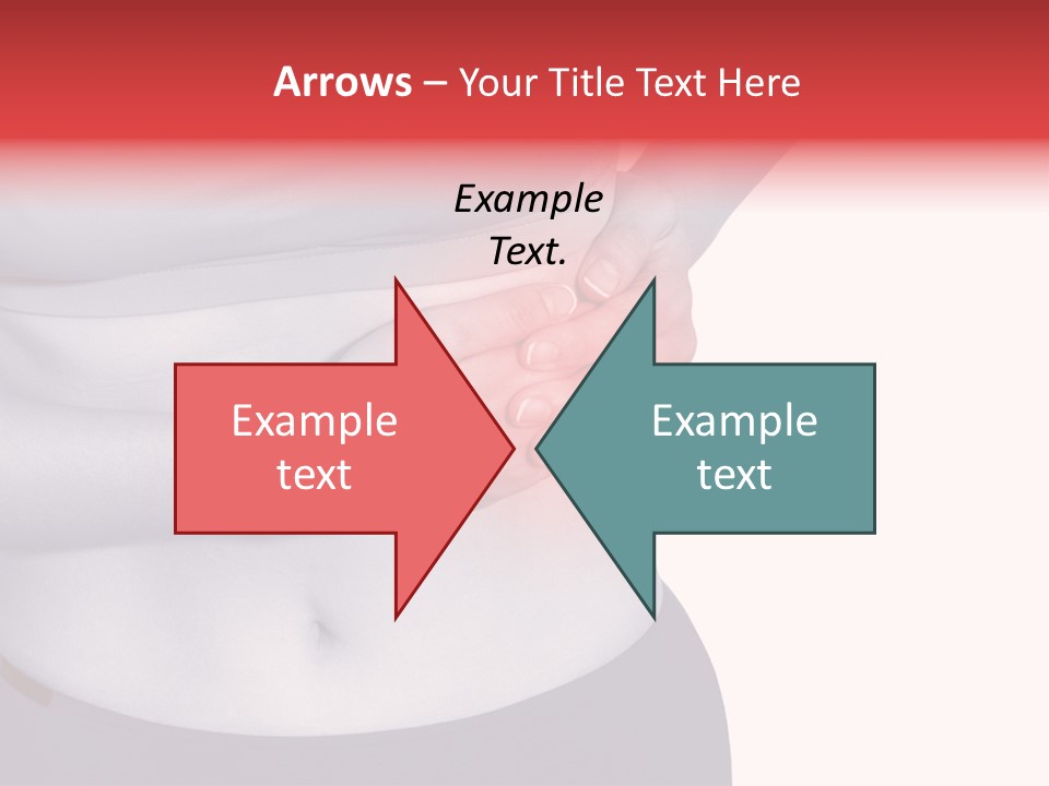 Human Arm Color Image Hand PowerPoint Template