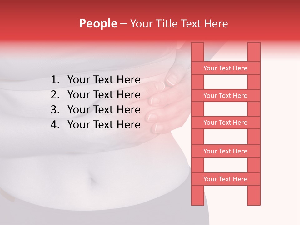 Human Arm Color Image Hand PowerPoint Template
