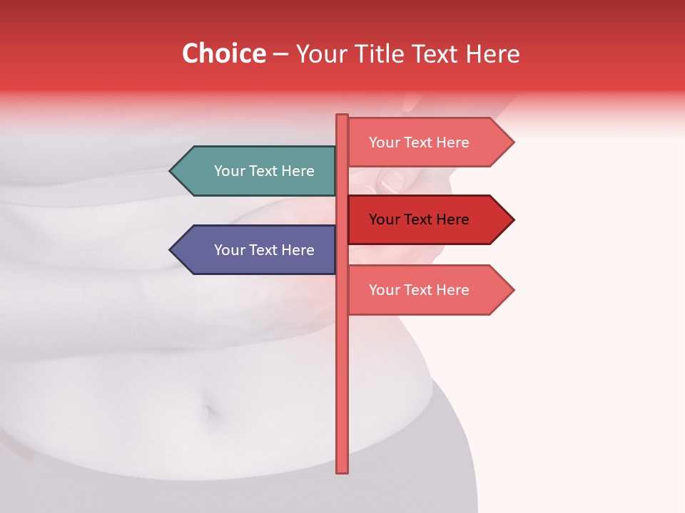 Human Arm Color Image Hand PowerPoint Template
