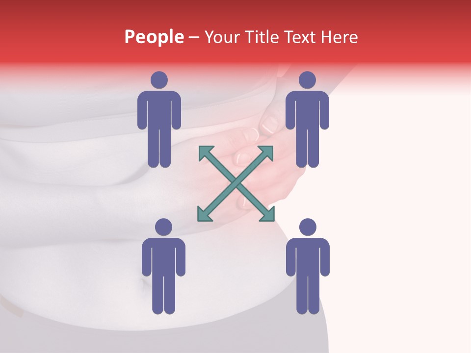 Human Arm Color Image Hand PowerPoint Template
