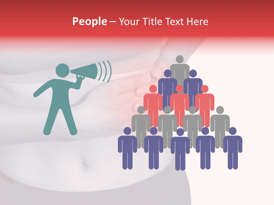 Human Arm Color Image Hand PowerPoint Template