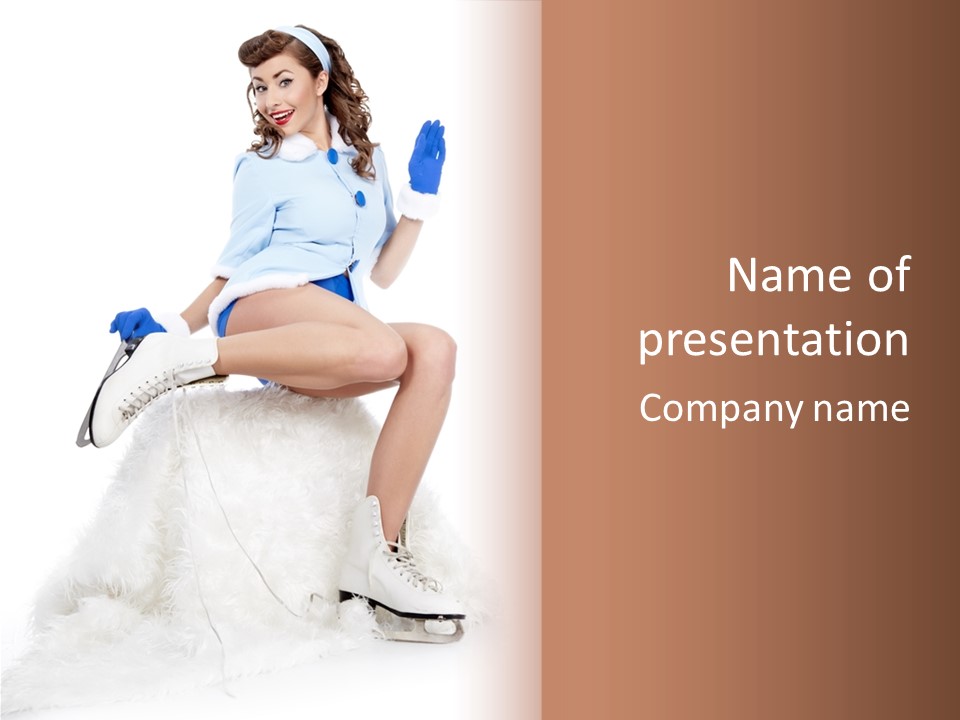 Rink Snow Fun PowerPoint Template