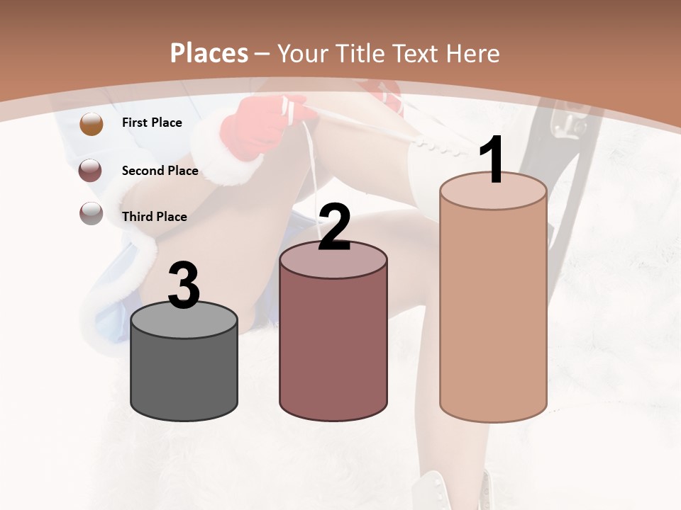 Caucasian White Casual PowerPoint Template