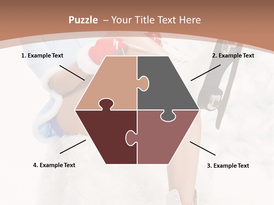 Caucasian White Casual PowerPoint Template