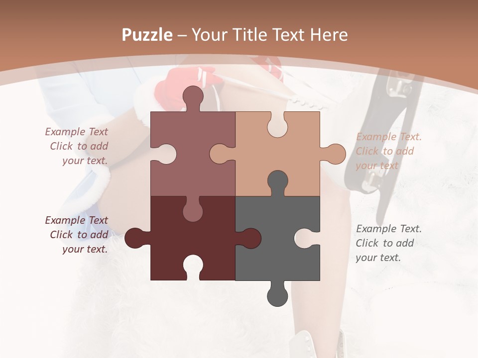 Caucasian White Casual PowerPoint Template