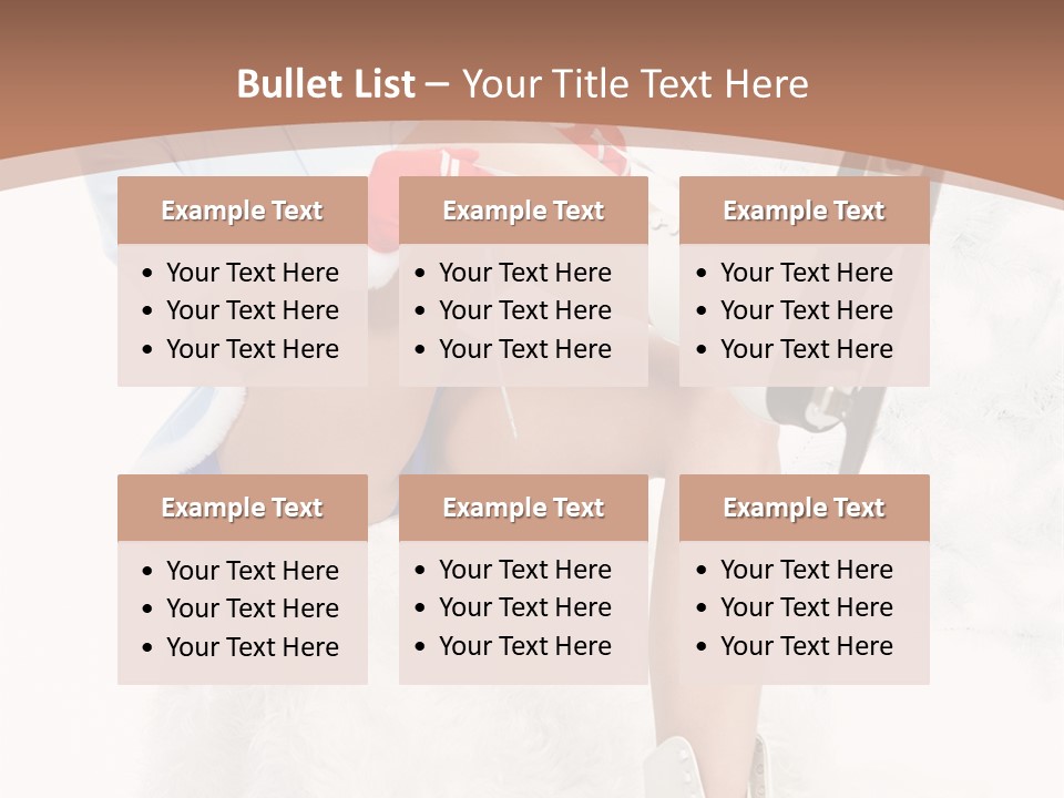 Caucasian White Casual PowerPoint Template