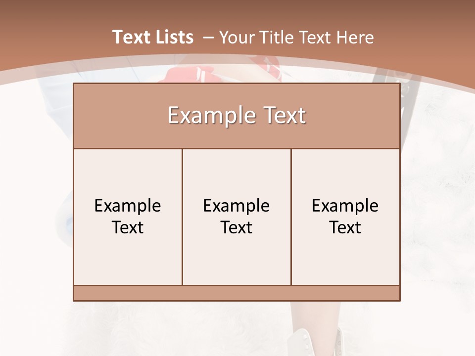 Caucasian White Casual PowerPoint Template
