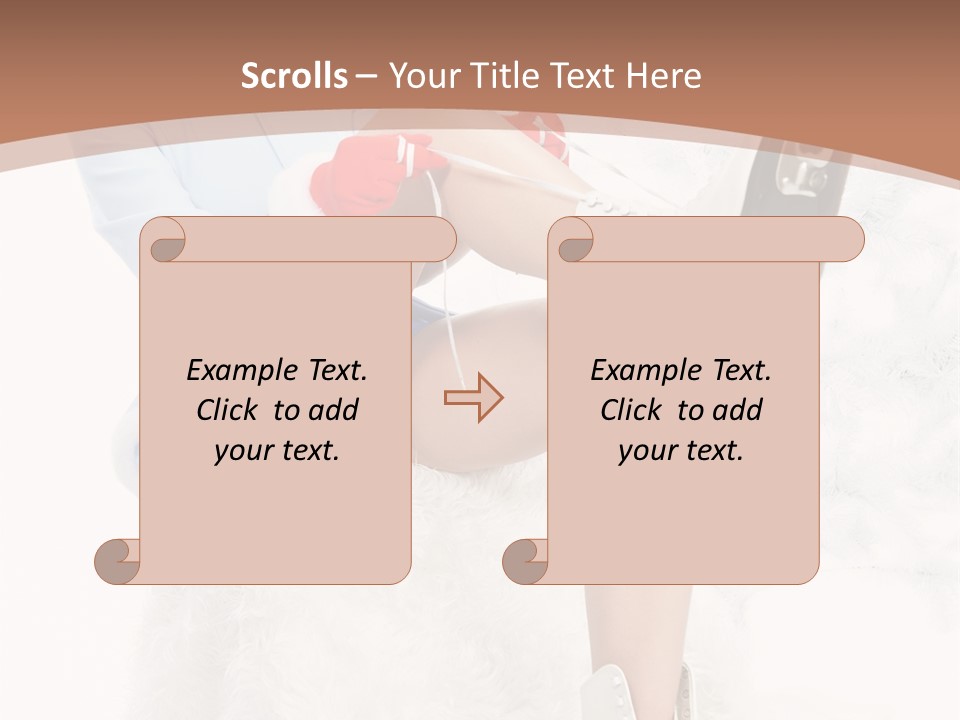 Caucasian White Casual PowerPoint Template