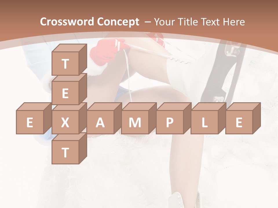 Caucasian White Casual PowerPoint Template