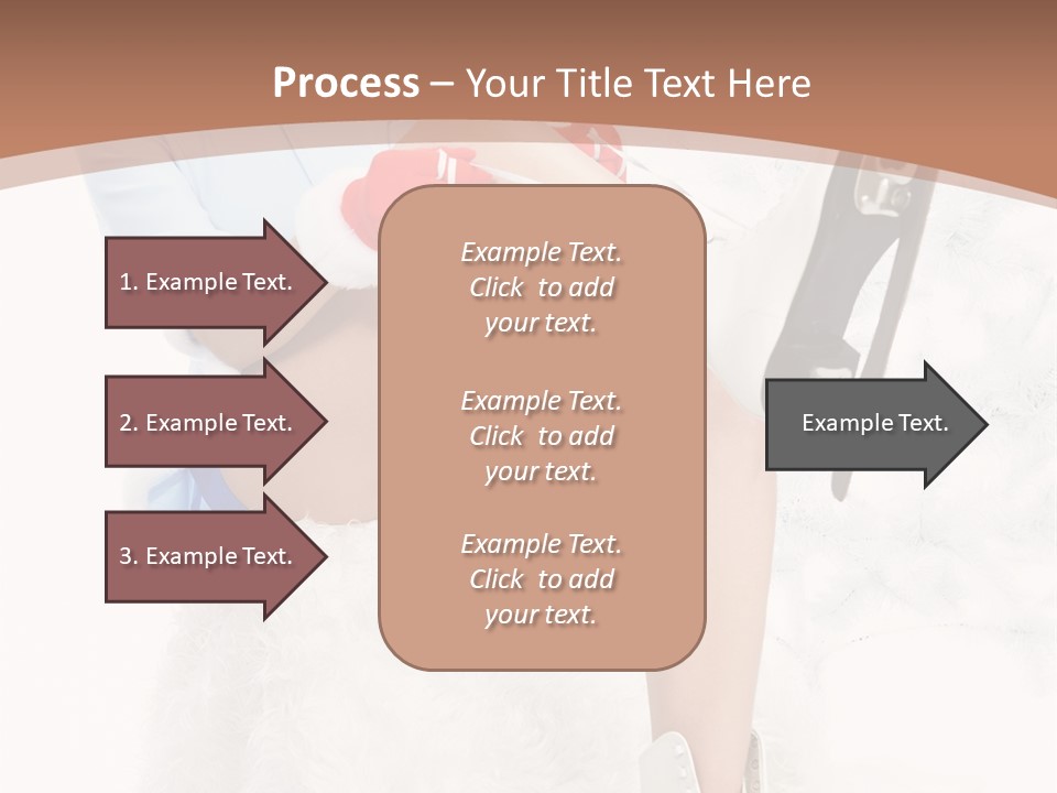 Caucasian White Casual PowerPoint Template