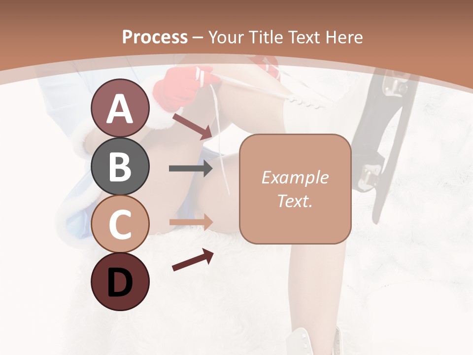 Caucasian White Casual PowerPoint Template