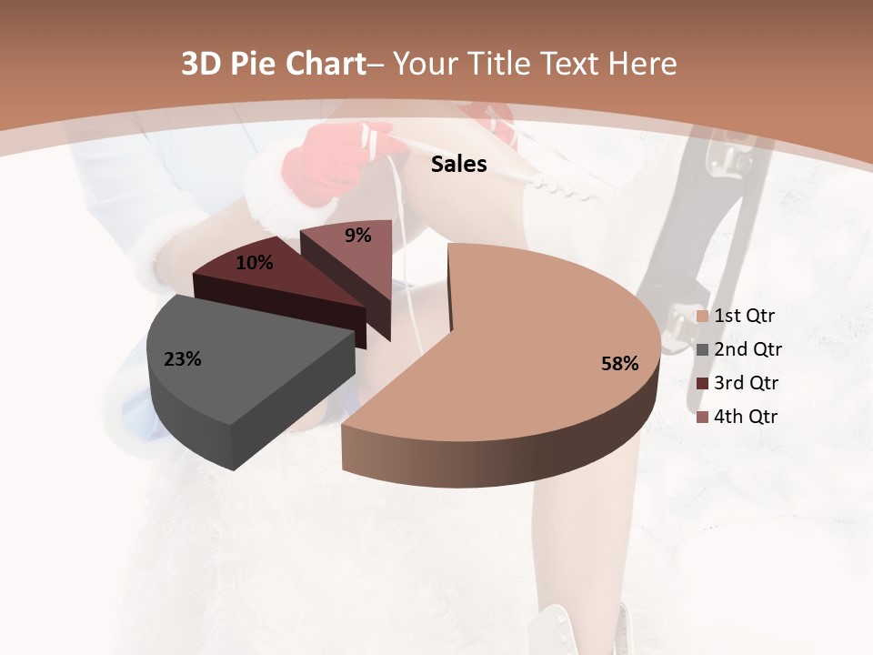 Caucasian White Casual PowerPoint Template
