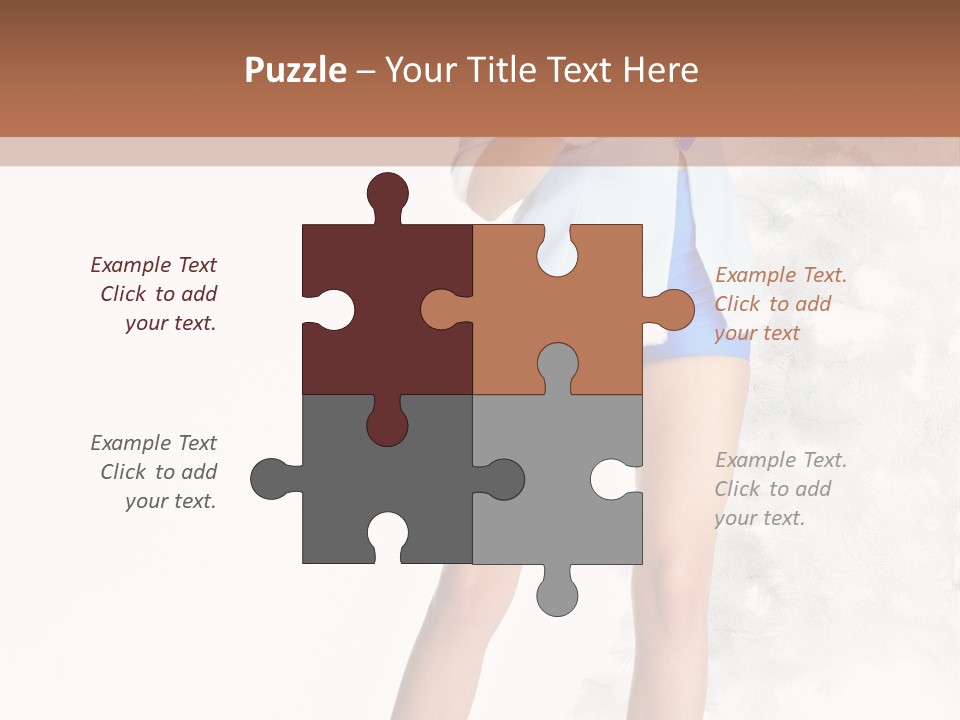 Snow Caucasian Youth PowerPoint Template