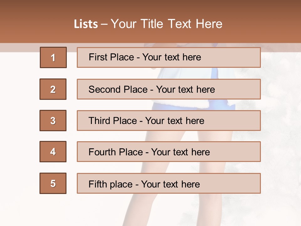 Snow Caucasian Youth PowerPoint Template