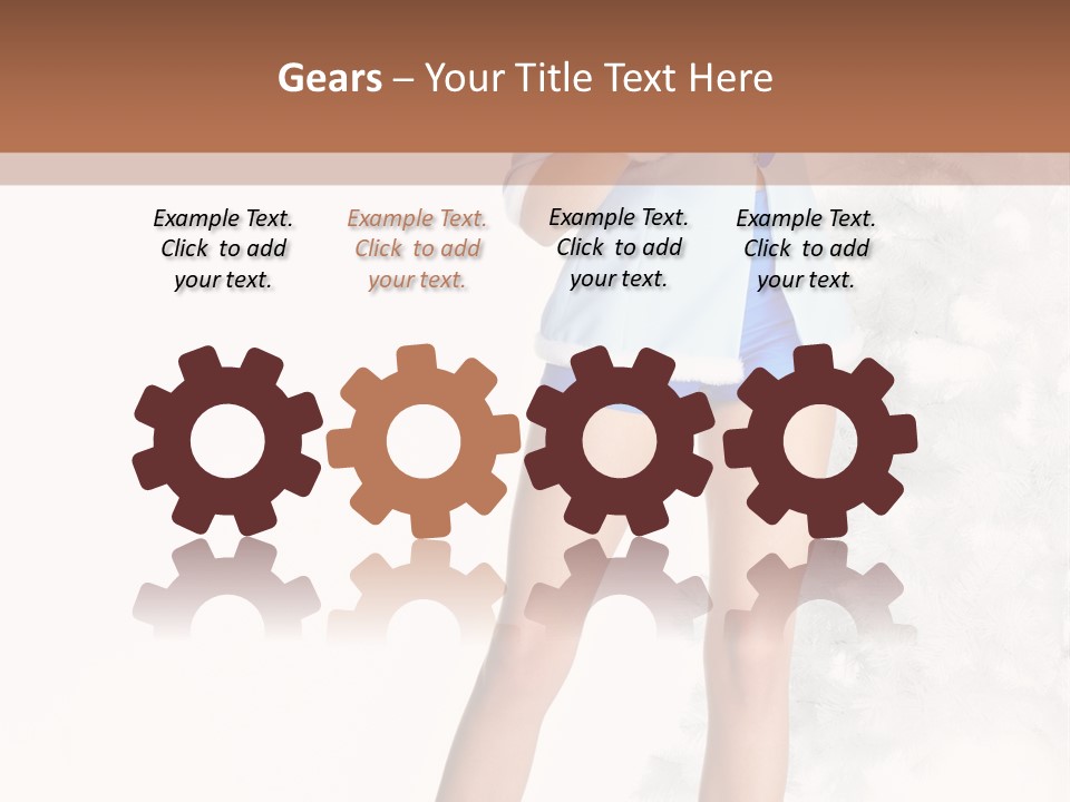 Snow Caucasian Youth PowerPoint Template