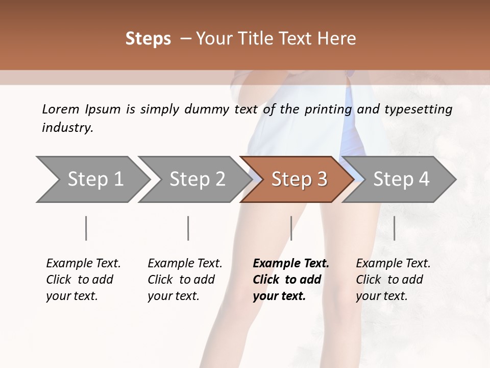 Snow Caucasian Youth PowerPoint Template