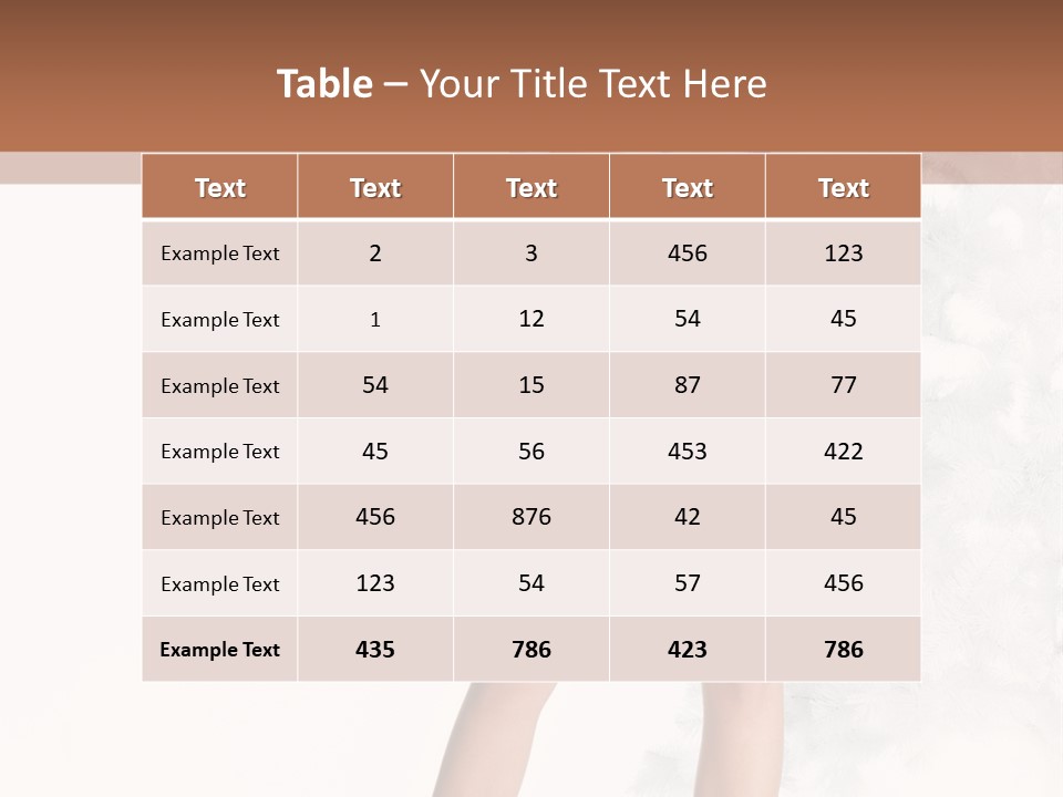 Snow Caucasian Youth PowerPoint Template