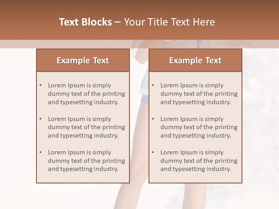 Snow Caucasian Youth PowerPoint Template