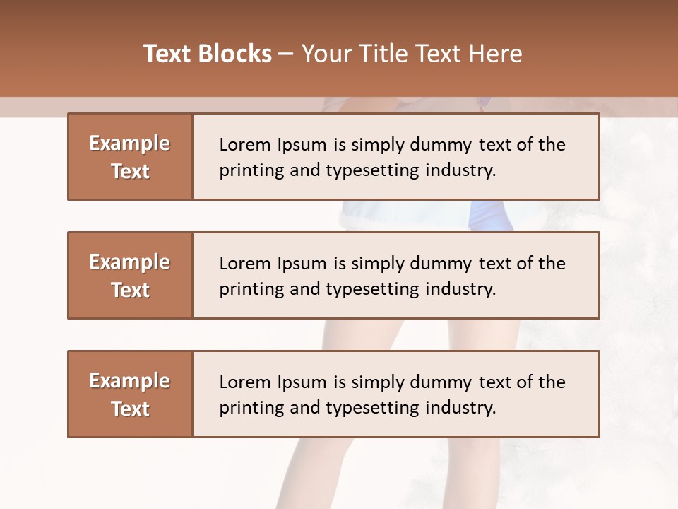 Snow Caucasian Youth PowerPoint Template