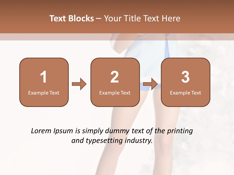 Snow Caucasian Youth PowerPoint Template