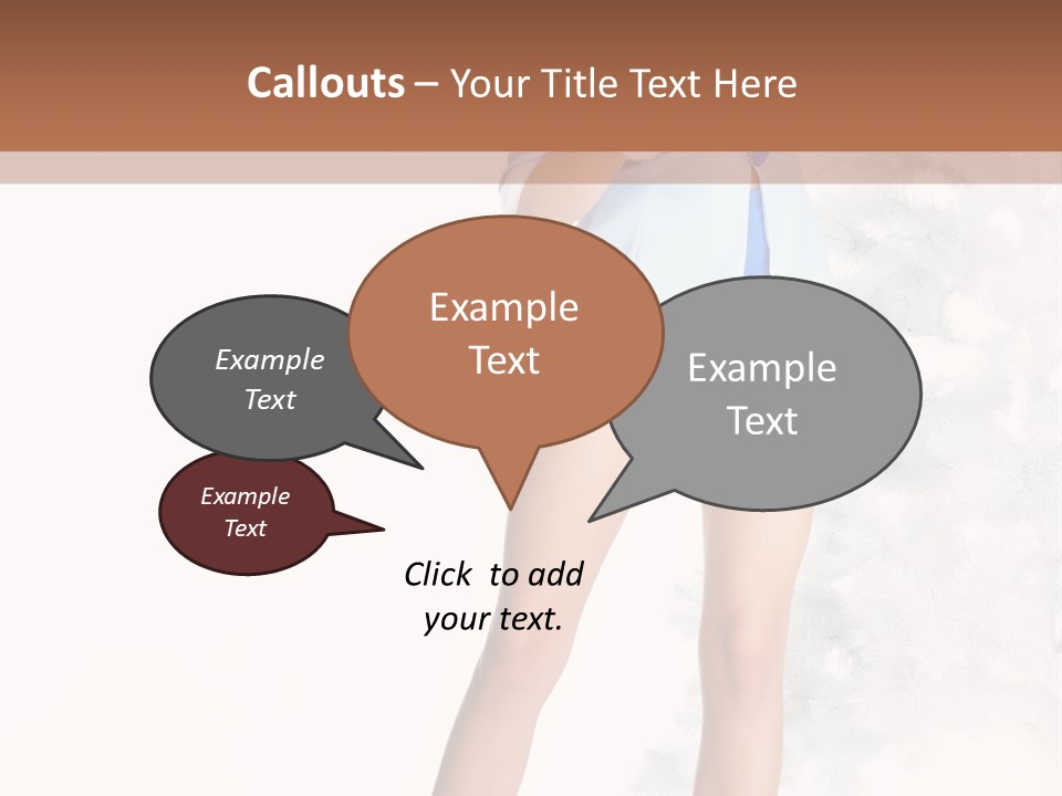 Snow Caucasian Youth PowerPoint Template