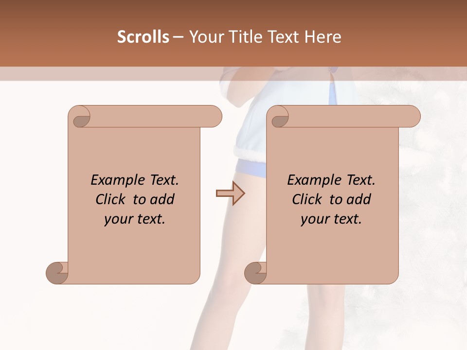 Snow Caucasian Youth PowerPoint Template
