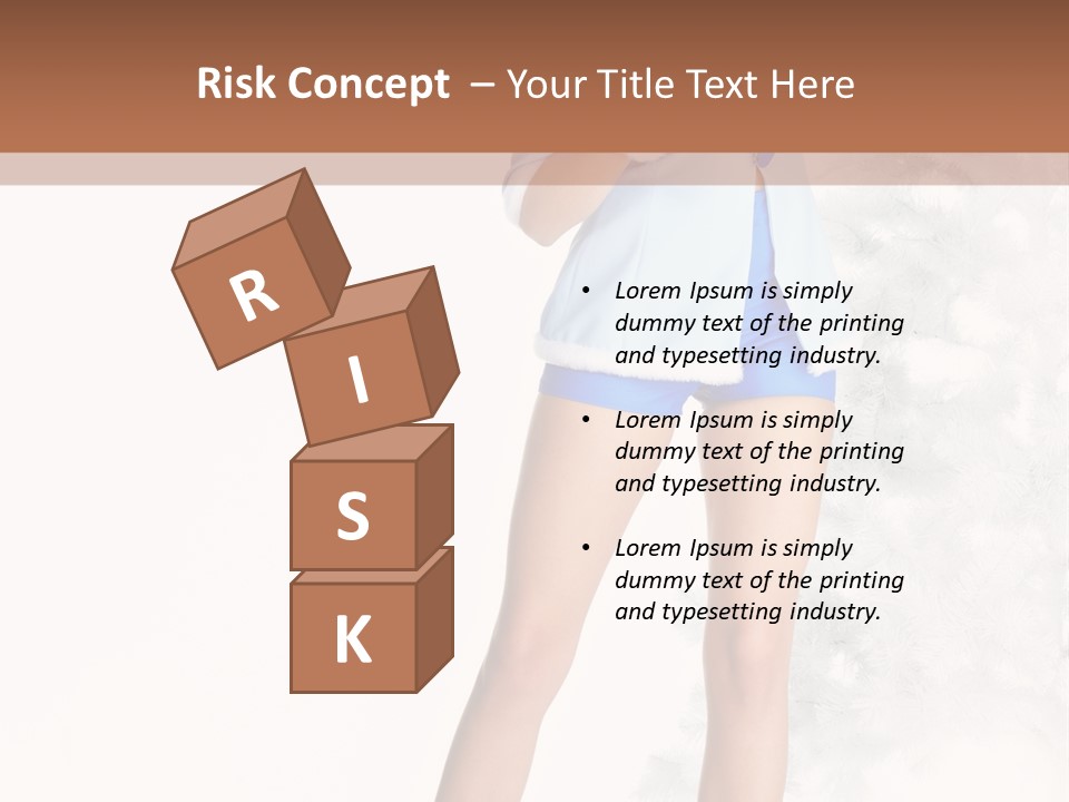 Snow Caucasian Youth PowerPoint Template