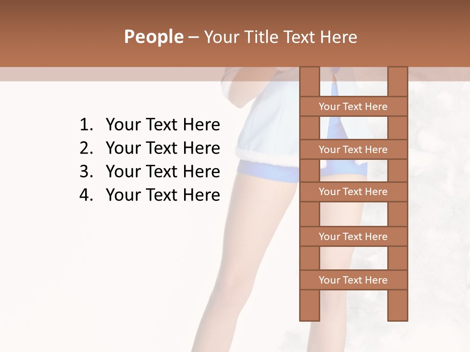 Snow Caucasian Youth PowerPoint Template