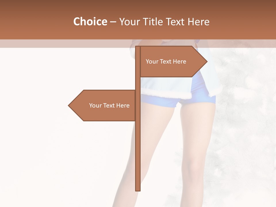 Snow Caucasian Youth PowerPoint Template