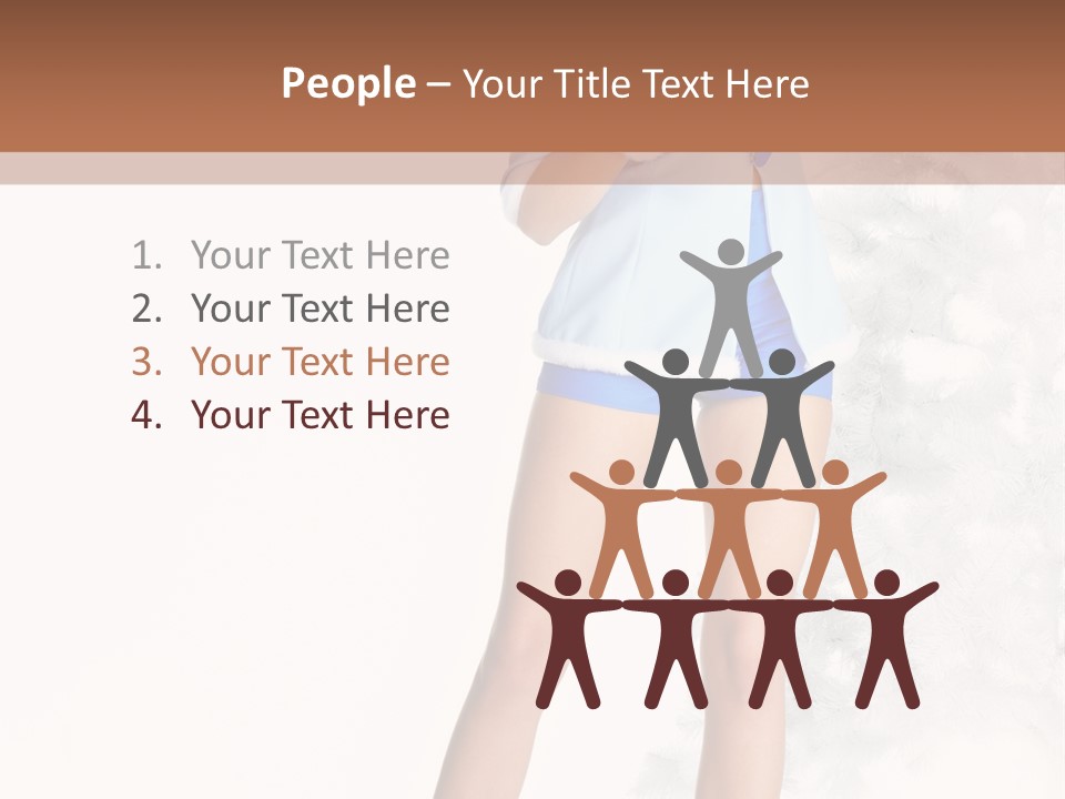 Snow Caucasian Youth PowerPoint Template