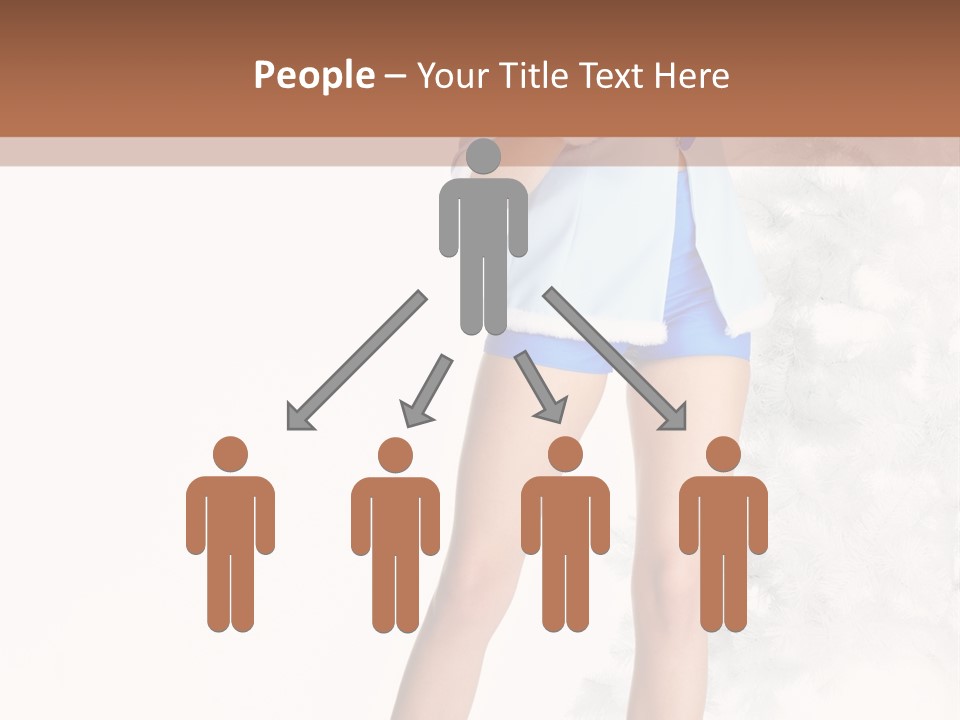 Snow Caucasian Youth PowerPoint Template