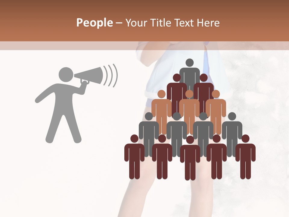 Snow Caucasian Youth PowerPoint Template