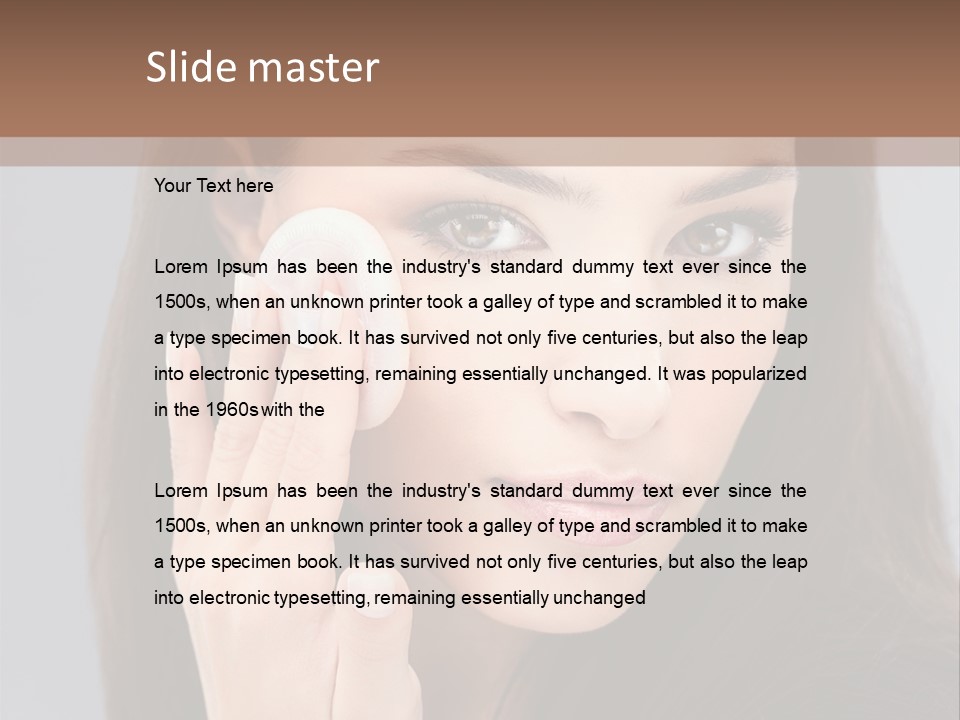 Evening Girl Beauty PowerPoint Template