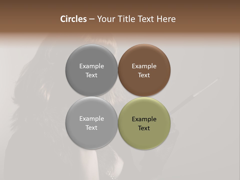 Brown Vintage Style Gloves PowerPoint Template