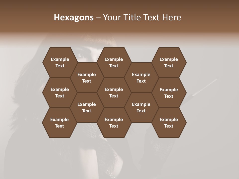 Brown Vintage Style Gloves PowerPoint Template