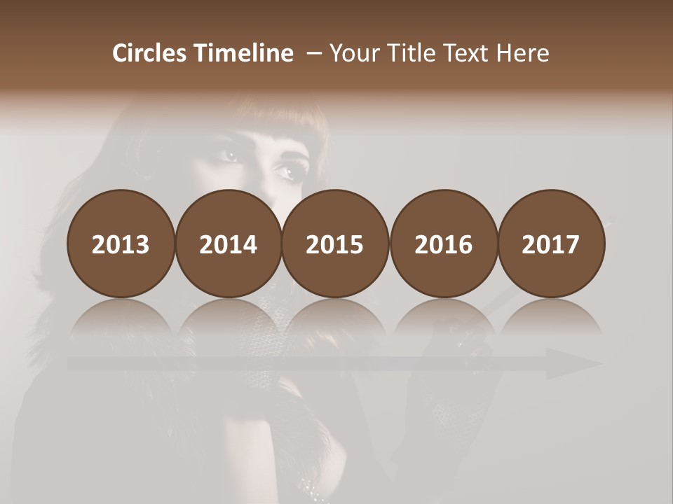 Brown Vintage Style Gloves PowerPoint Template