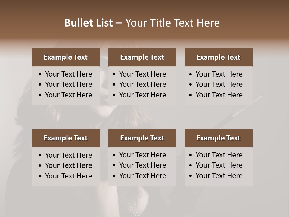 Brown Vintage Style Gloves PowerPoint Template