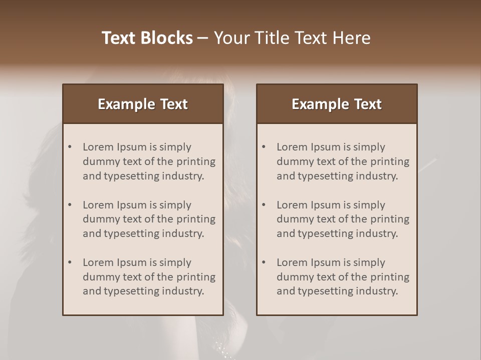 Brown Vintage Style Gloves PowerPoint Template