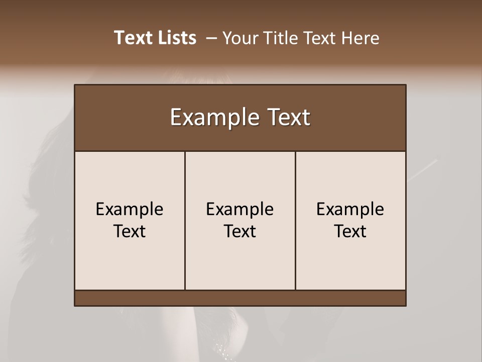Brown Vintage Style Gloves PowerPoint Template