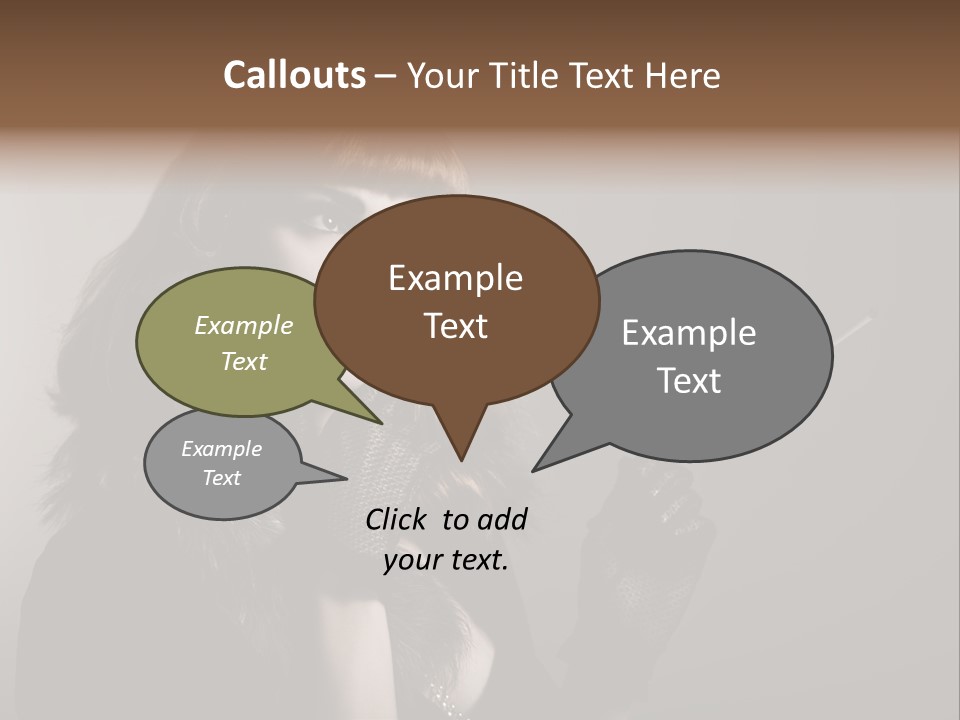 Brown Vintage Style Gloves PowerPoint Template