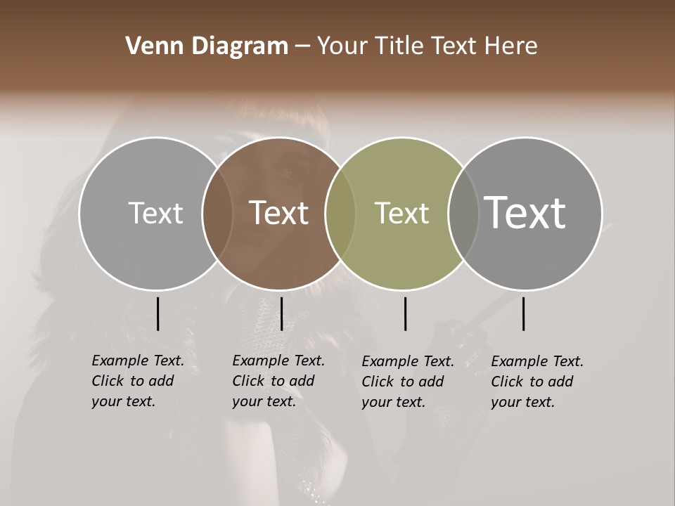 Brown Vintage Style Gloves PowerPoint Template