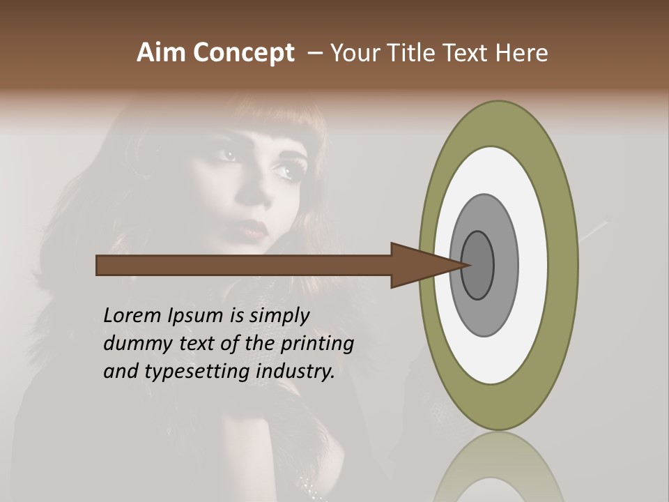 Brown Vintage Style Gloves PowerPoint Template