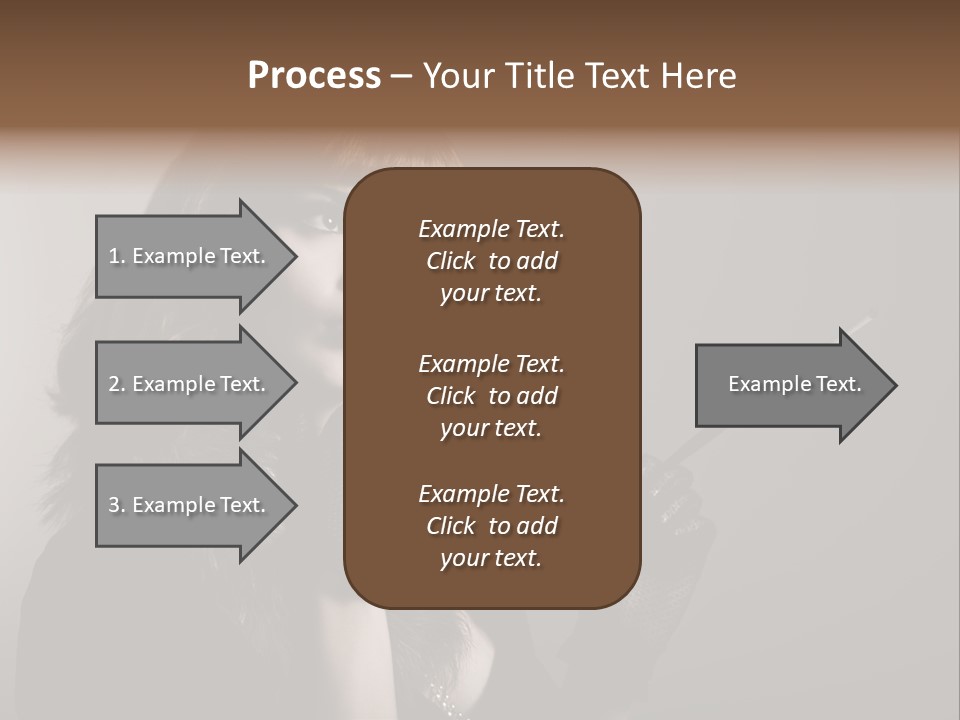 Brown Vintage Style Gloves PowerPoint Template