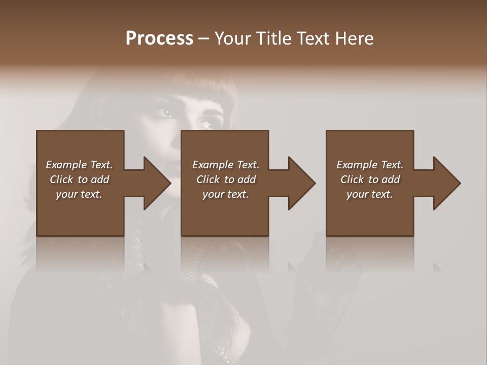 Brown Vintage Style Gloves PowerPoint Template