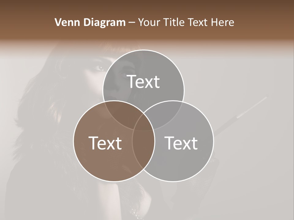 Brown Vintage Style Gloves PowerPoint Template